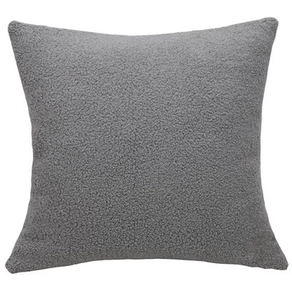 Textured Grey Pillow with Insert & Cover