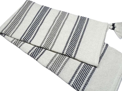 Decorative Throw White and black