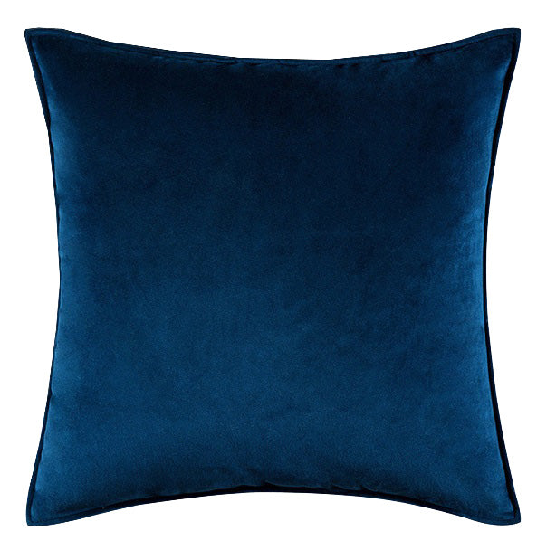 Soft Velvet Navy Blue Pillow with Insert & Cover