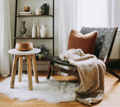 Textured Rust Pillow with Insert & Cover