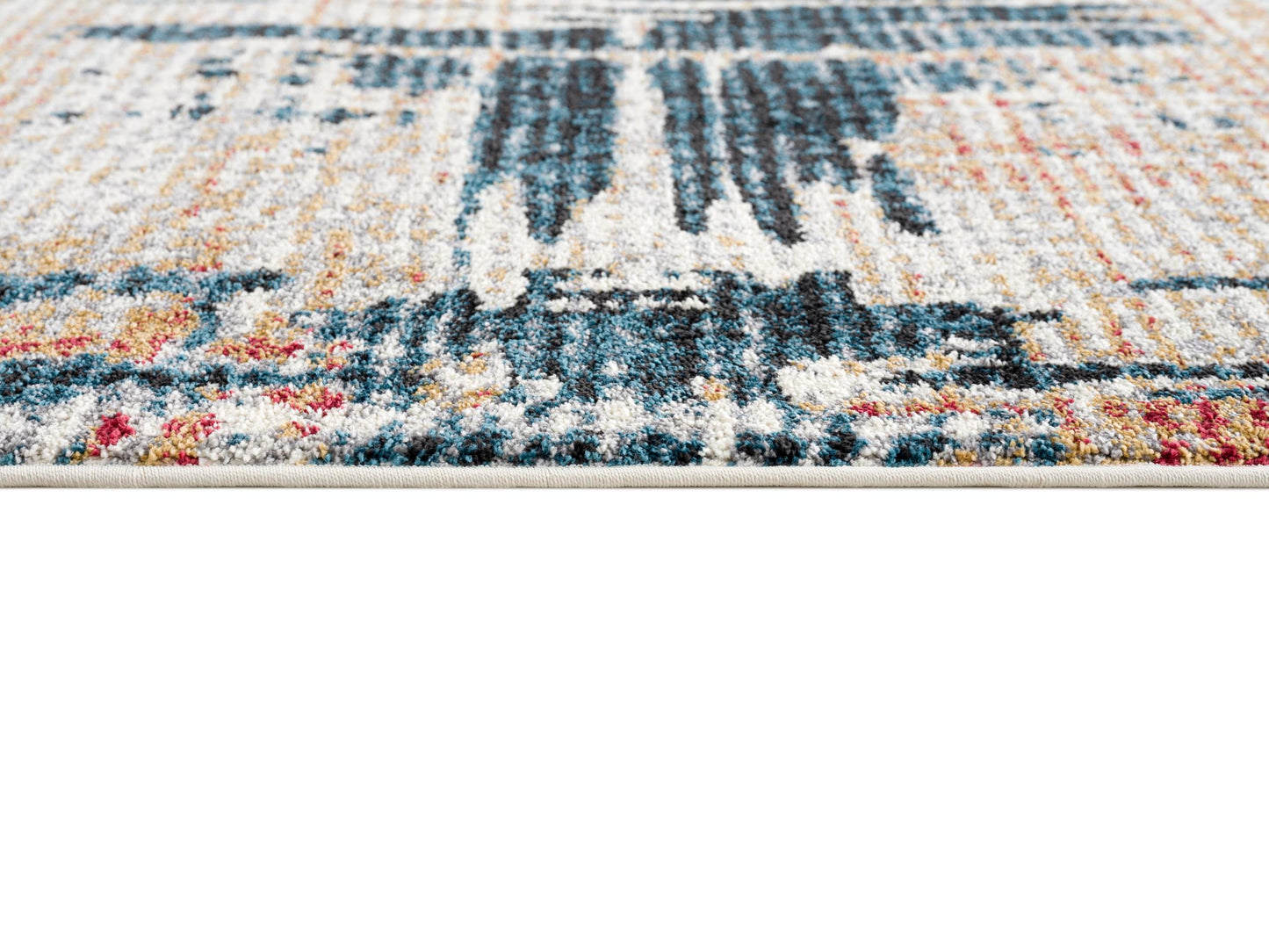 Nova Abstract Contemporary Blue Rug