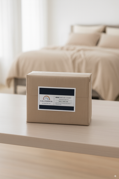 Rug Branch California Cotton Club Sheet Set-Light Brown