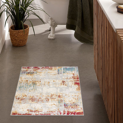 Vogue Abstract Contemporary Beige Rug