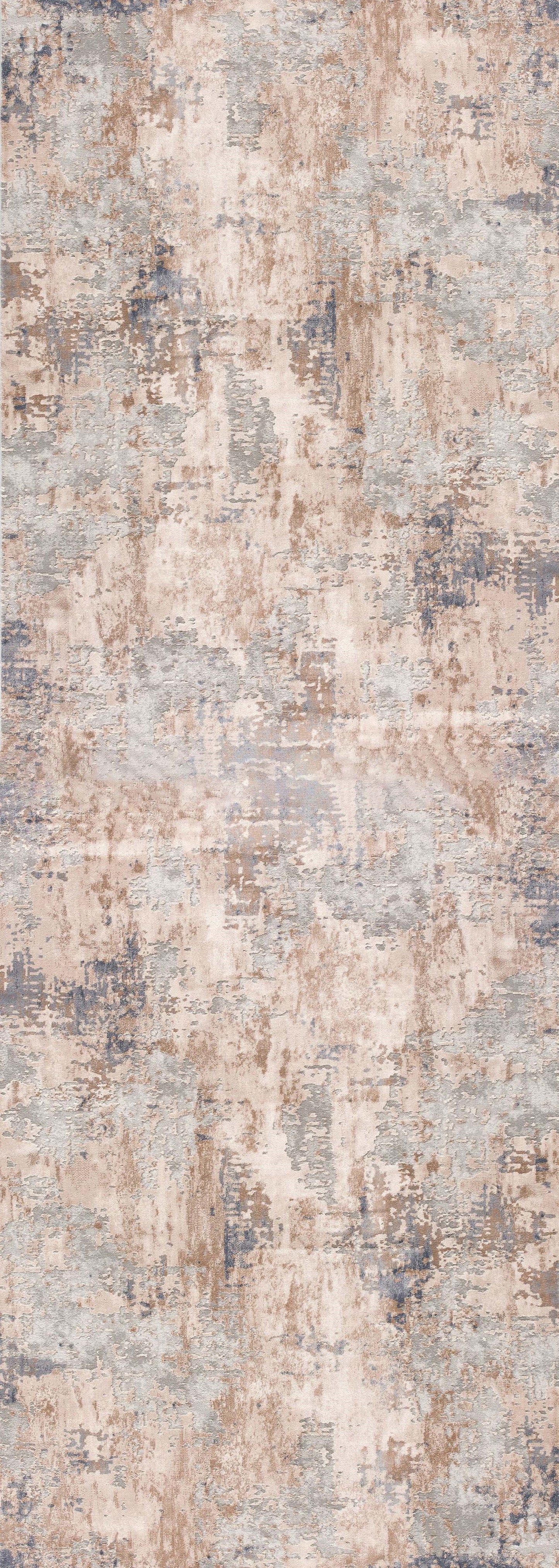 Elara Abstract Contemporary Grey and Beige Indoor Rug