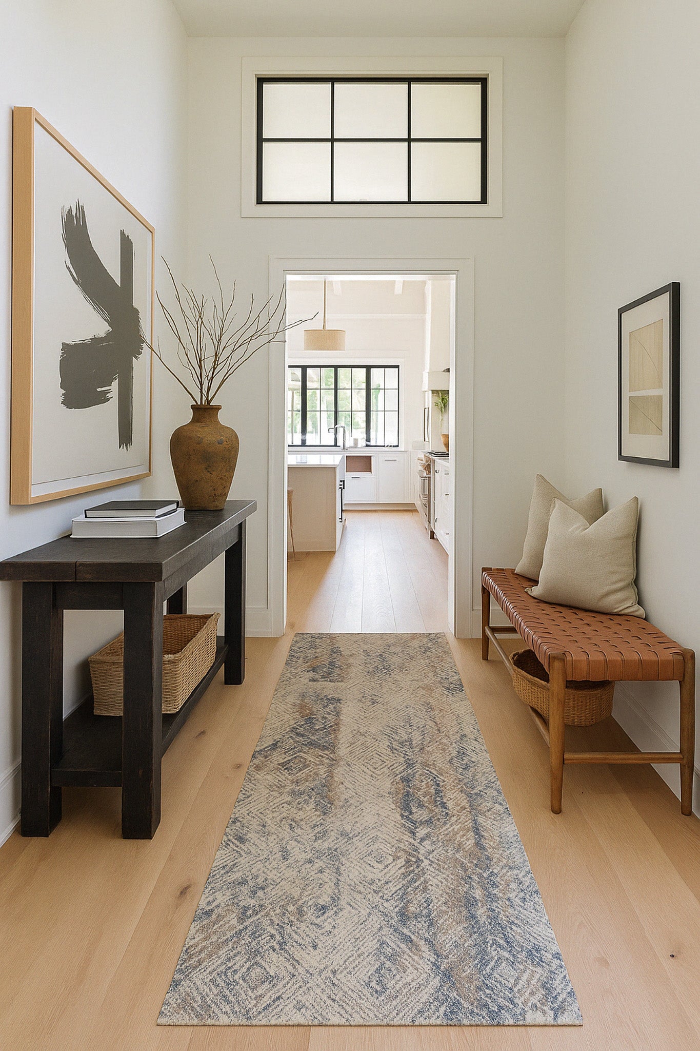 Marisol Abstract Transitional Navy Indoor Rug