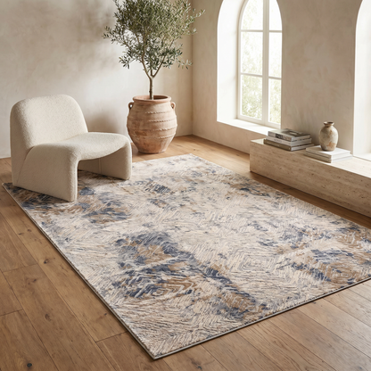 Marisol Abstract Transitional Navy Indoor Rug