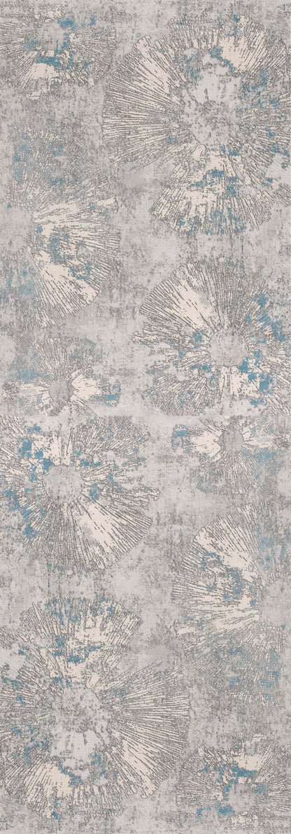 Zephira Abstract Contemporary Blue Indoor Rug