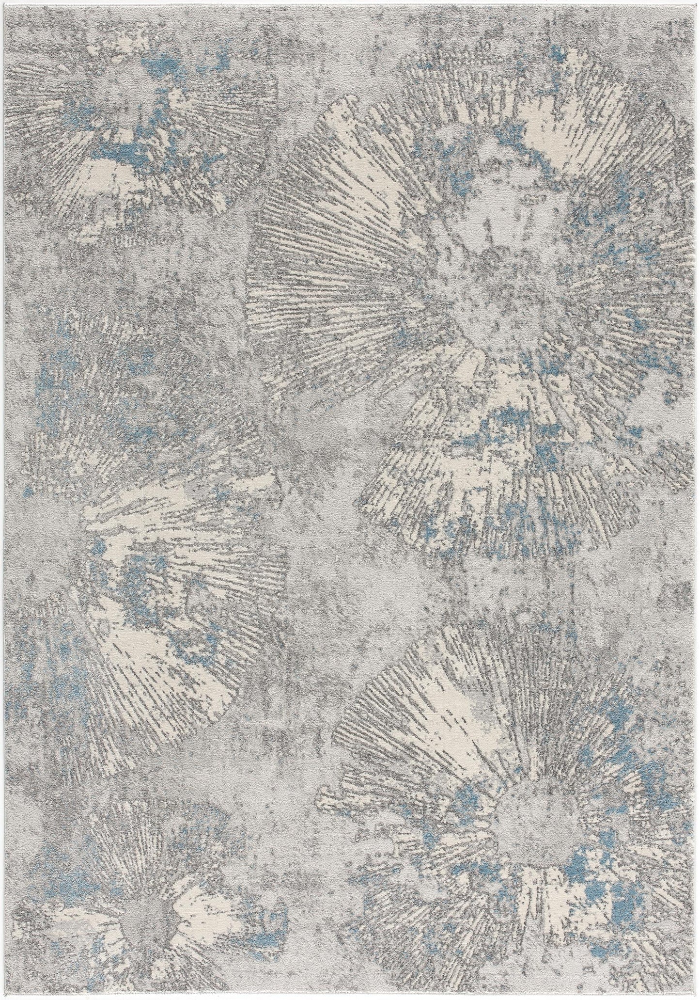 Zephira Abstract Contemporary Blue Indoor Rug