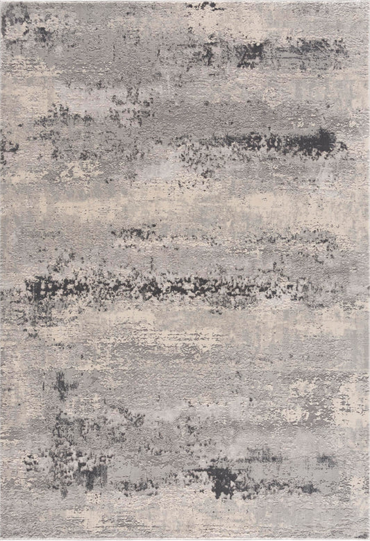 Vogue Abstract Contemporary Grey Rug