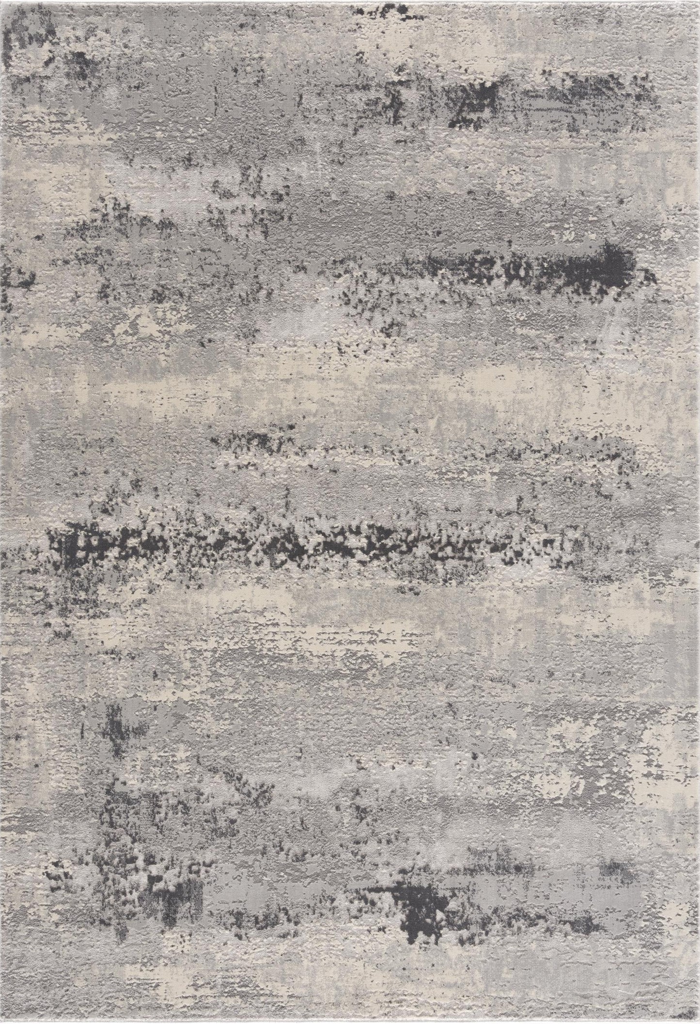 Cendro Abstract Contemporary Grey and Beige Indoor Rug