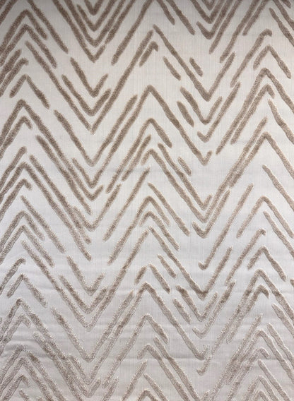 Seren Chevron Contemporary Grey and Beige Indoor Rug-1