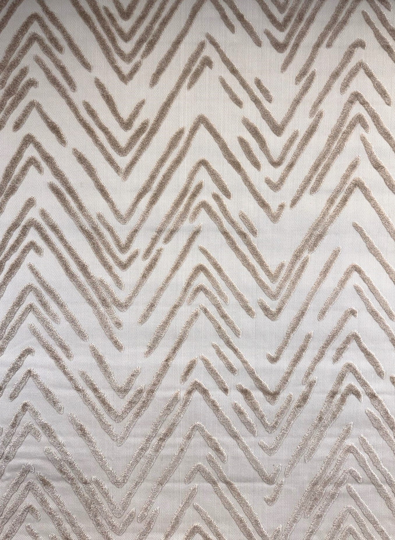 Seren Chevron Contemporary Grey and Beige Indoor Rug-3