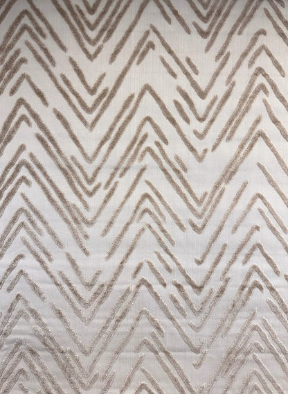 Seren Chevron Contemporary Grey and Beige Indoor Rug-3