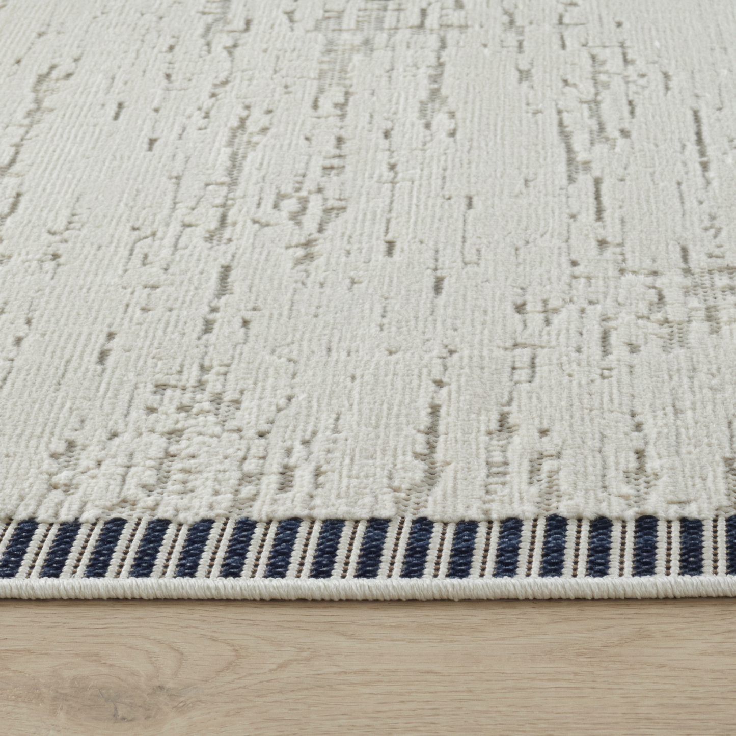 Alfombra abstracta moderna color crema Maise
