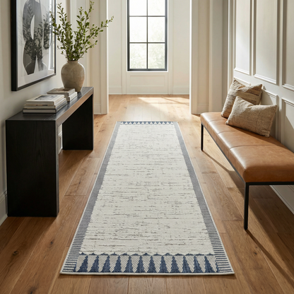 Alfombra abstracta moderna color crema Maise