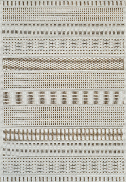 Tapis beige moderne abstrait Maise