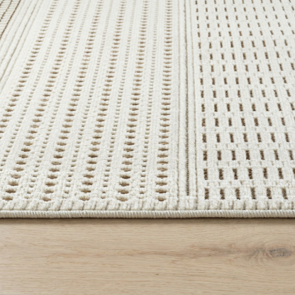 Alfombra beige moderna abstracta Maise