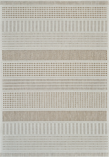 Alfombra beige moderna abstracta Maise