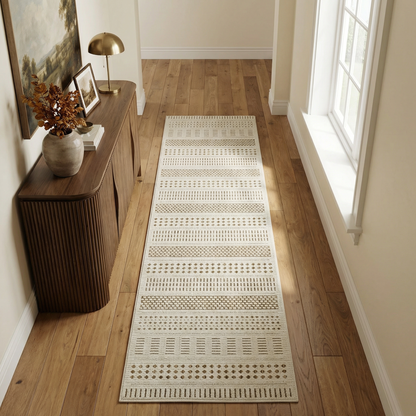Alfombra beige moderna abstracta Maise