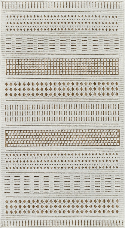 Alfombra beige moderna abstracta Maise