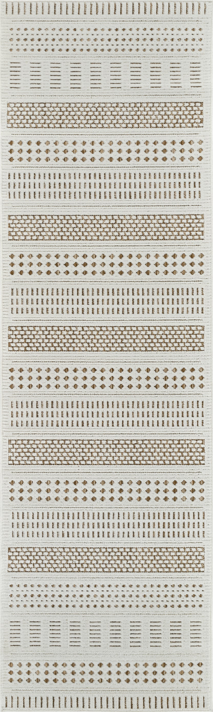 Alfombra beige moderna abstracta Maise