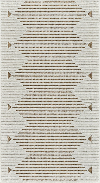 Maise Striped Modern Beige Rug