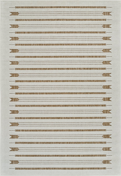 Alfombra beige moderna abstracta Maise