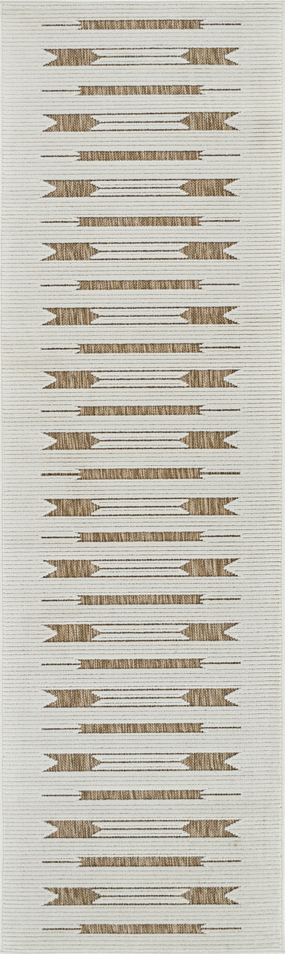 Alfombra beige moderna abstracta Maise