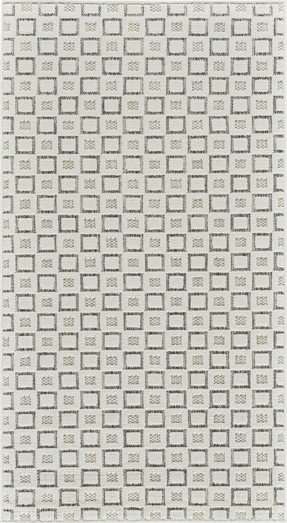 Alfombra abstracta moderna color crema Maise