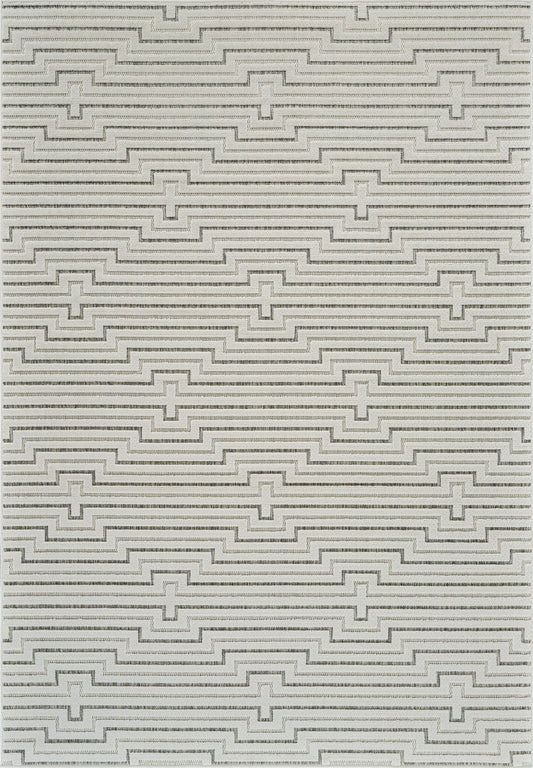 Tapis crème moderne abstrait Maise