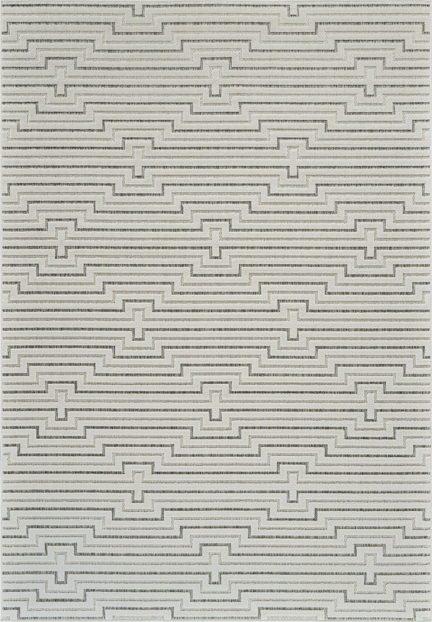 Alfombra abstracta moderna color crema Maise
