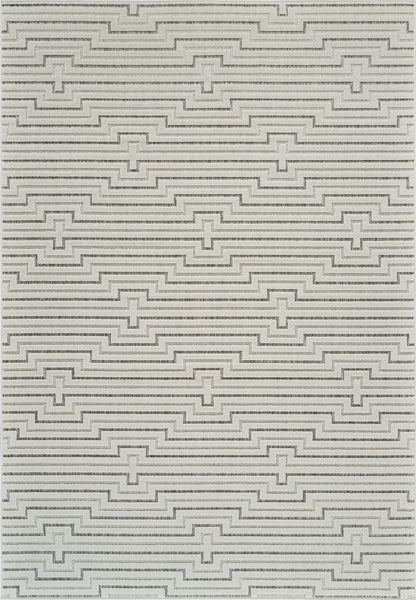 Alfombra abstracta moderna color crema Maise