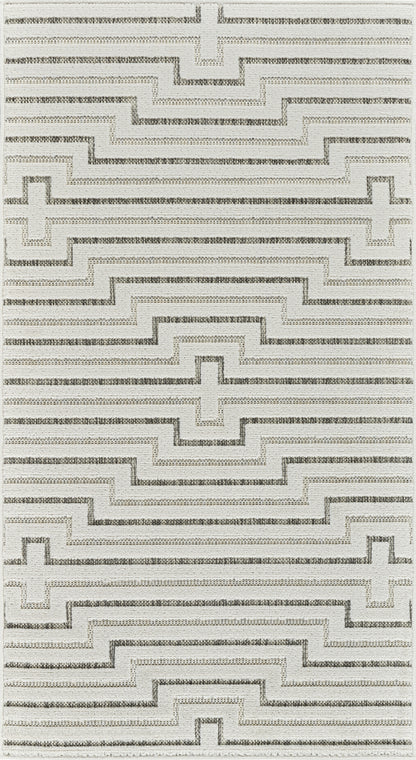 Alfombra abstracta moderna color crema Maise