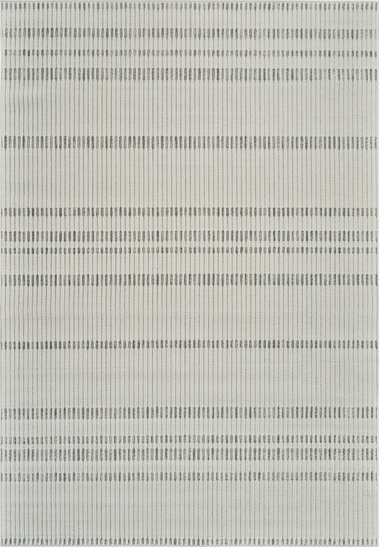 Sabi Striped Contemporary Cream and Beige Indoor Rug