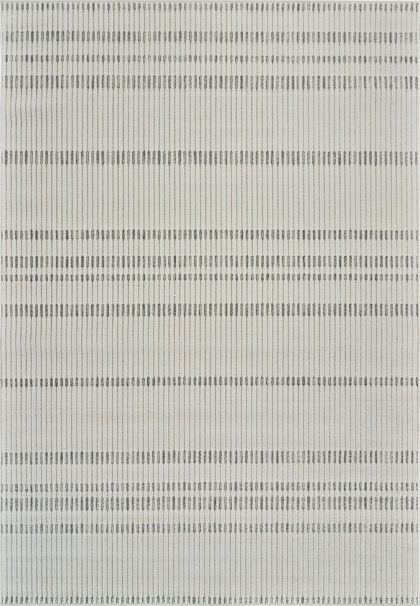 Sabi Striped Contemporary Cream and Beige Indoor Rug