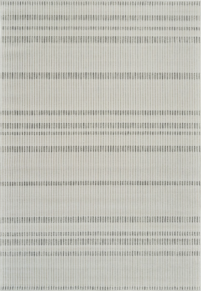 Sabi Striped Contemporary Cream and Beige Indoor Rug