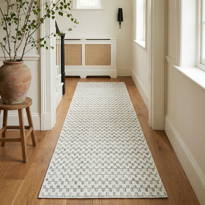Alfombra abstracta moderna color crema Maise