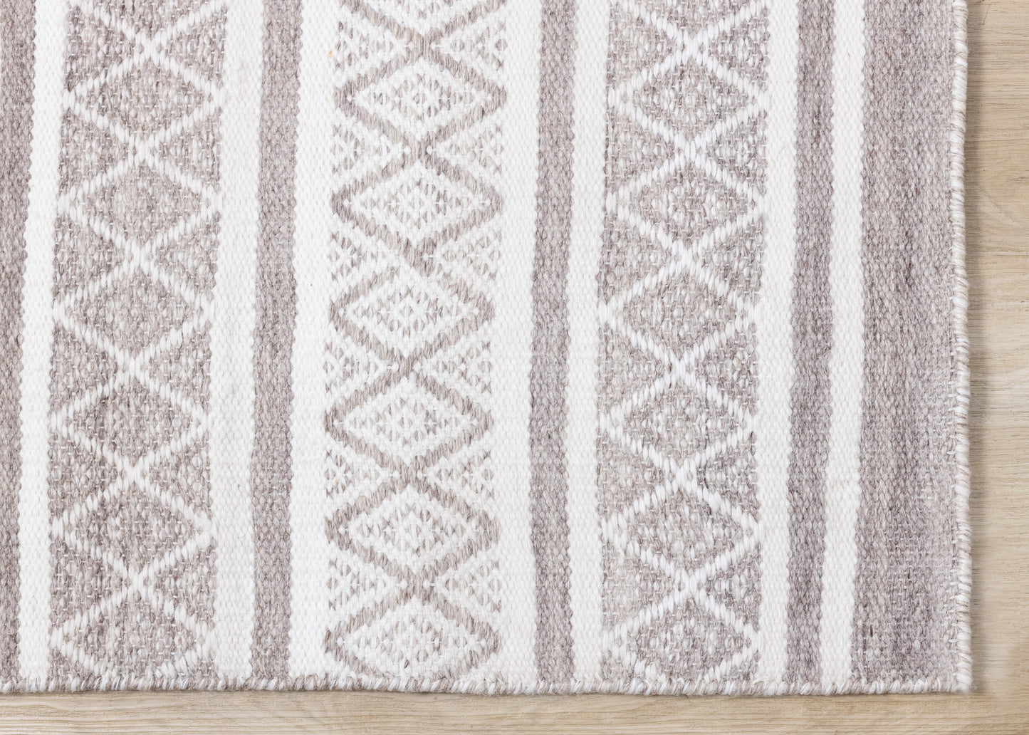 Contemporary Geometric Cream Area Rug