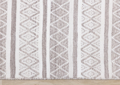 Contemporary Geometric Cream Area Rug