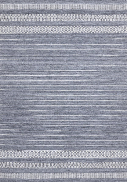 Contemporary Stripes Grey Area Rug