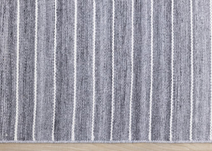 Contemporary Stripes Grey Area Rug