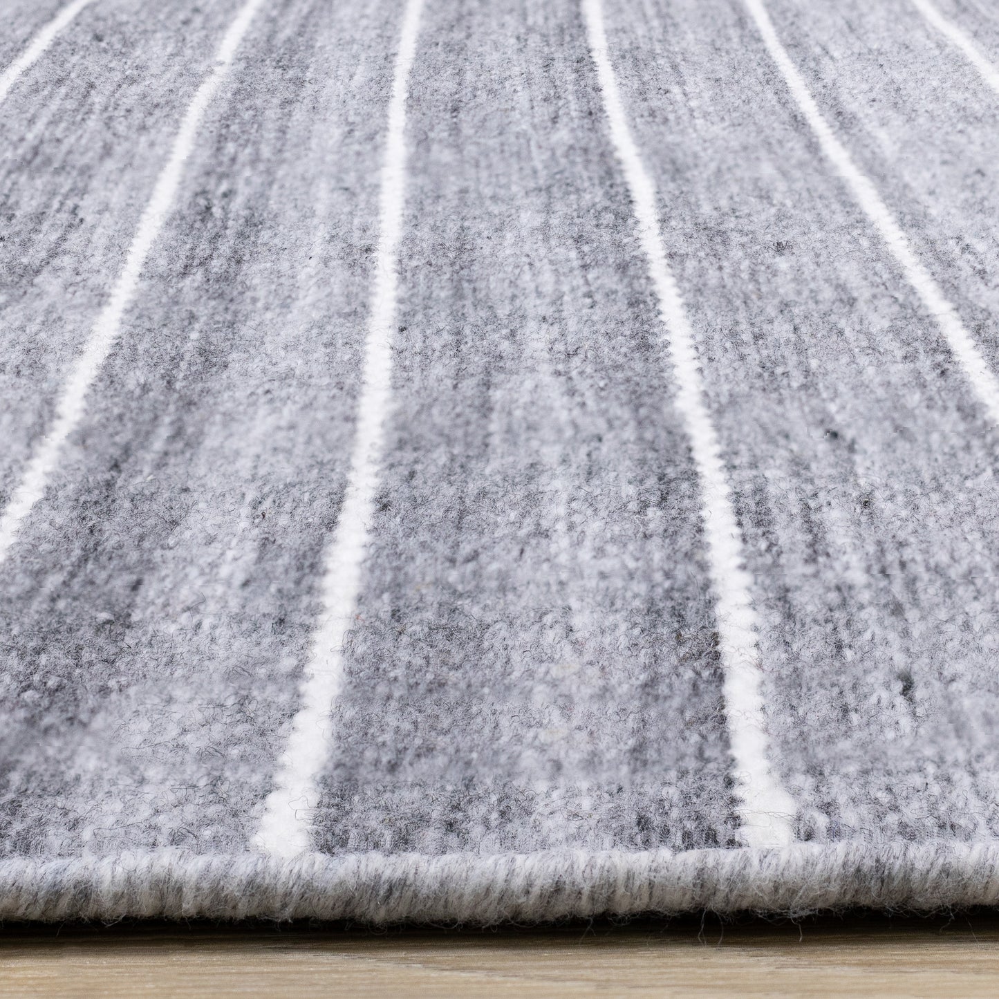 Contemporary Stripes Grey Area Rug