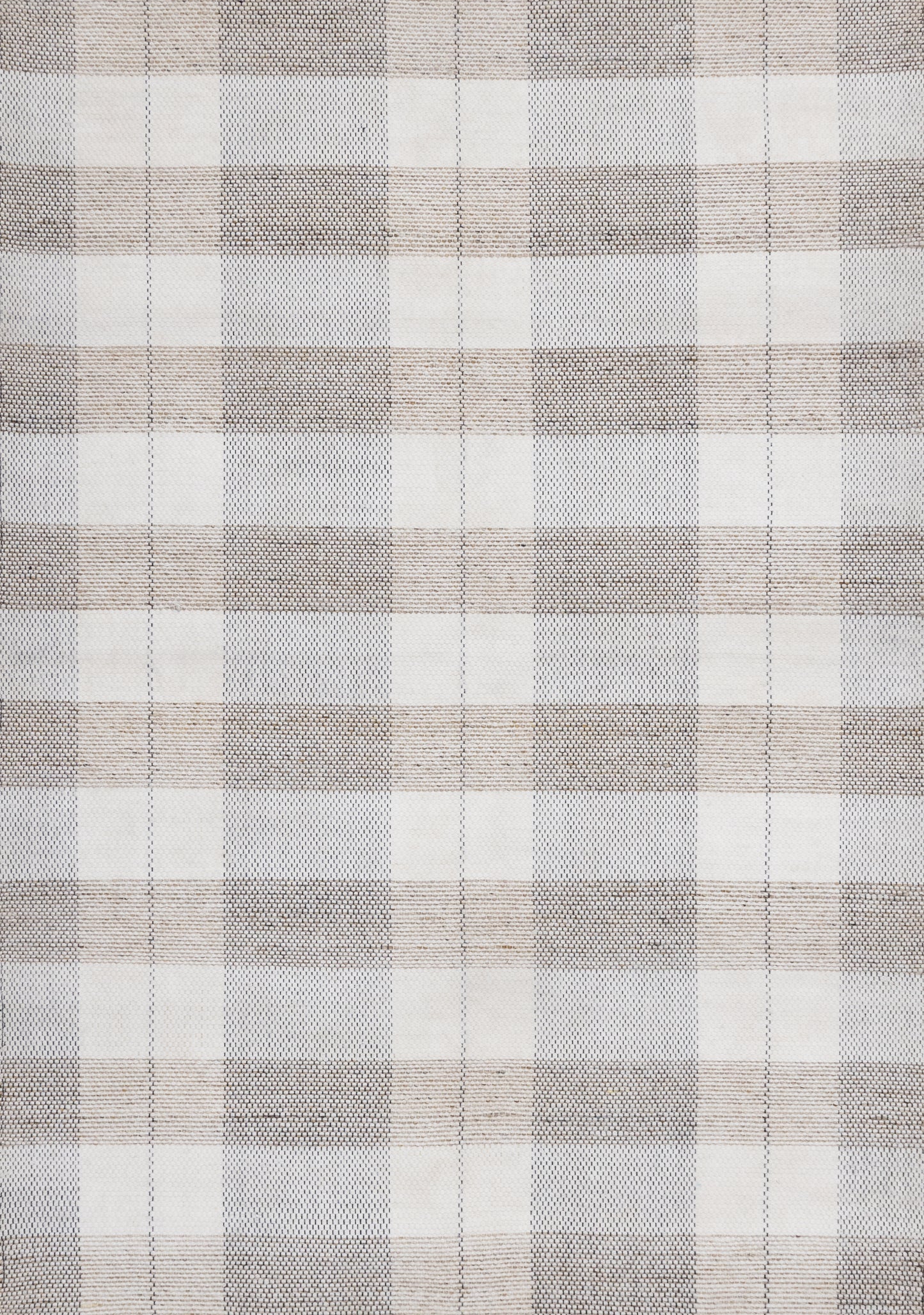 Contemporary Geometric Plaid Cream Area Rug-1