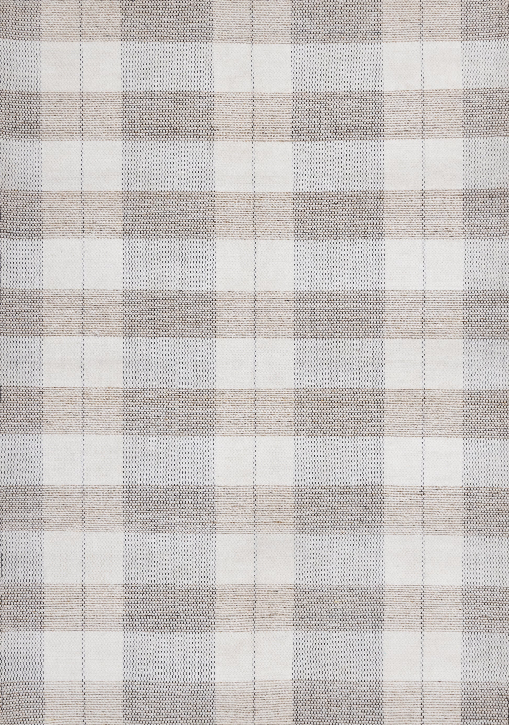 Contemporary Geometric Plaid Cream Area Rug-1
