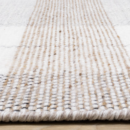 Contemporary Geometric Plaid Cream Area Rug-9