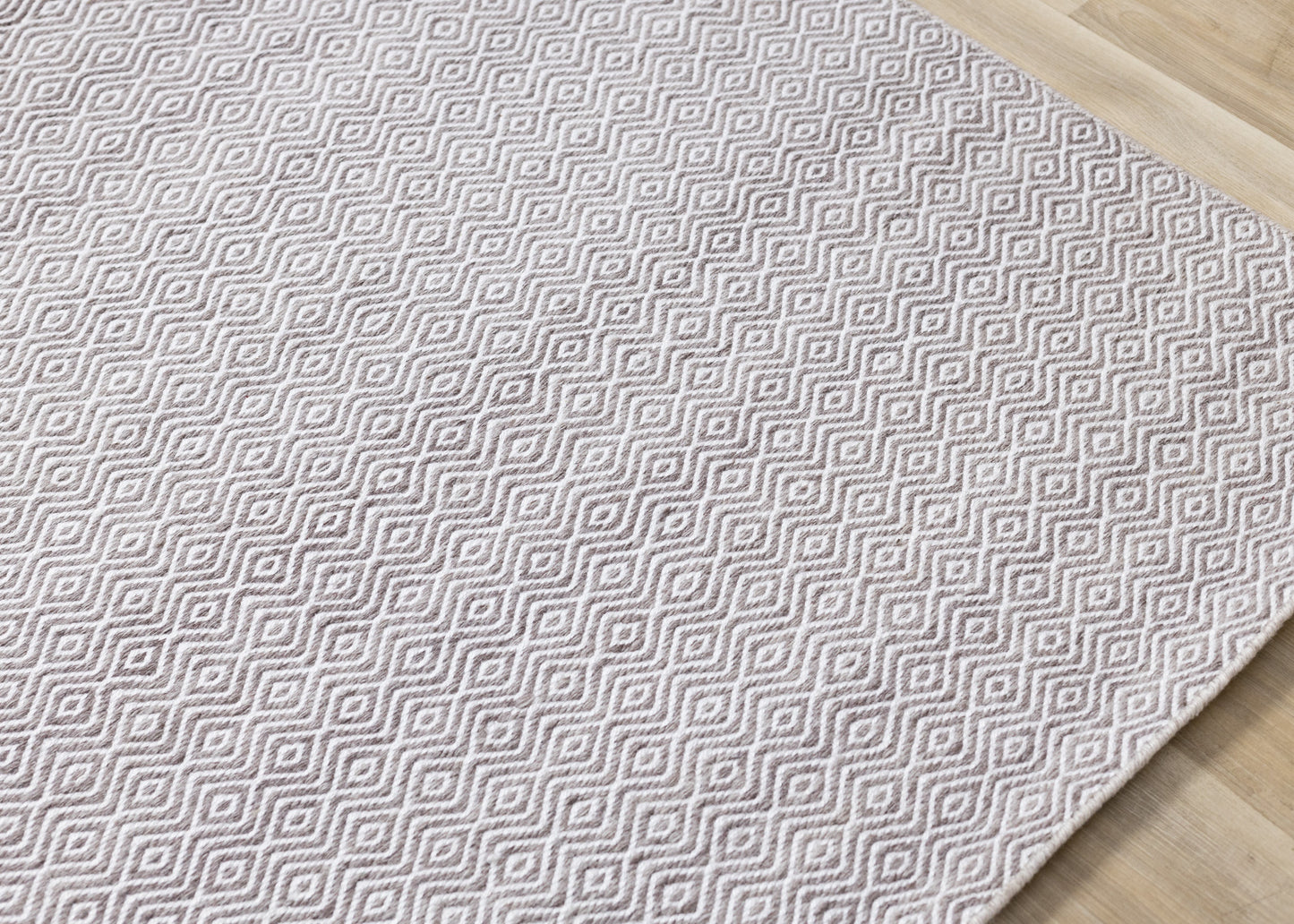 Contemporary Geometric Beige Area Rug