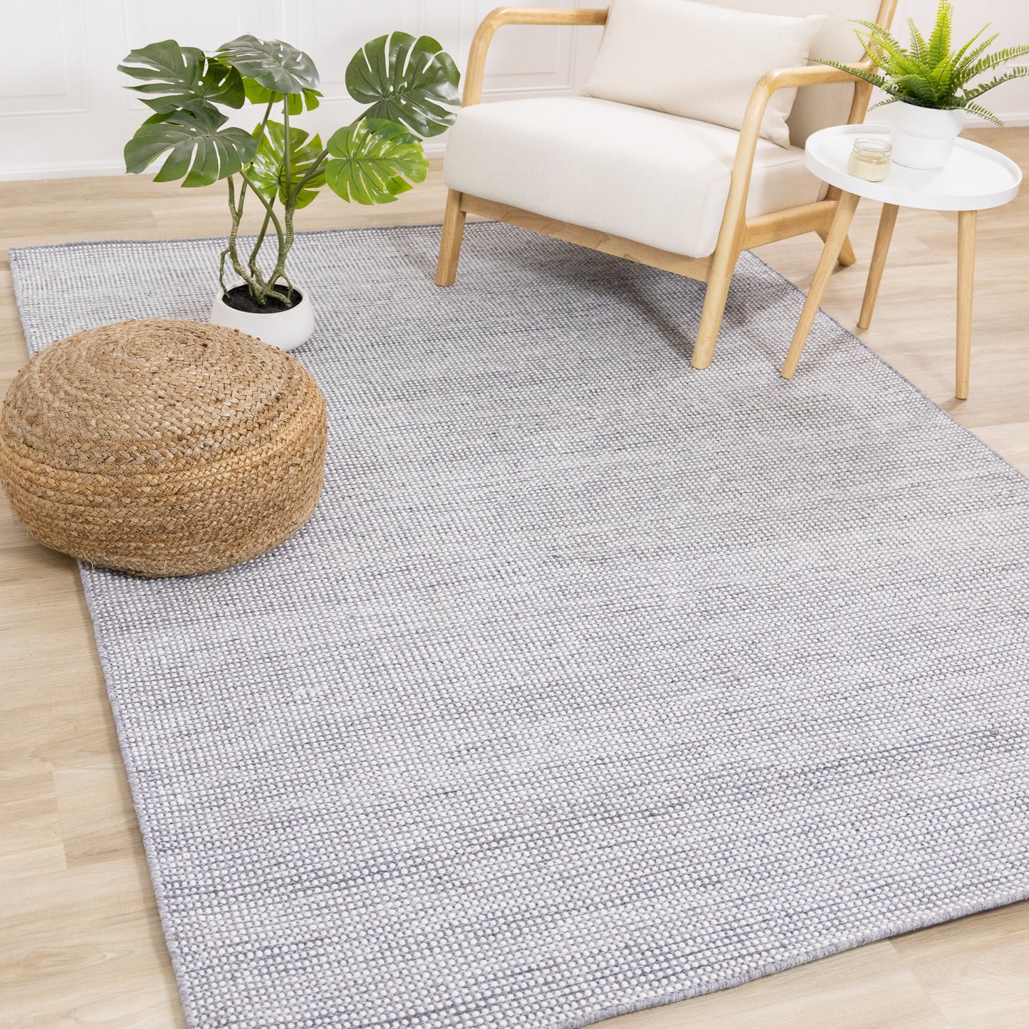 Contemporary Spots Cream Area Rug