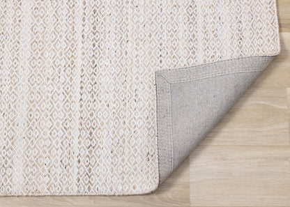 Contemporary Geometric Cream Area Rug