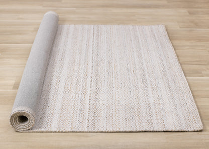 Contemporary Geometric Cream Area Rug