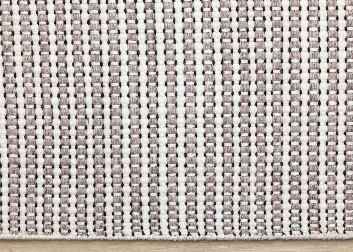 Contemporary Stripes White Area Rug